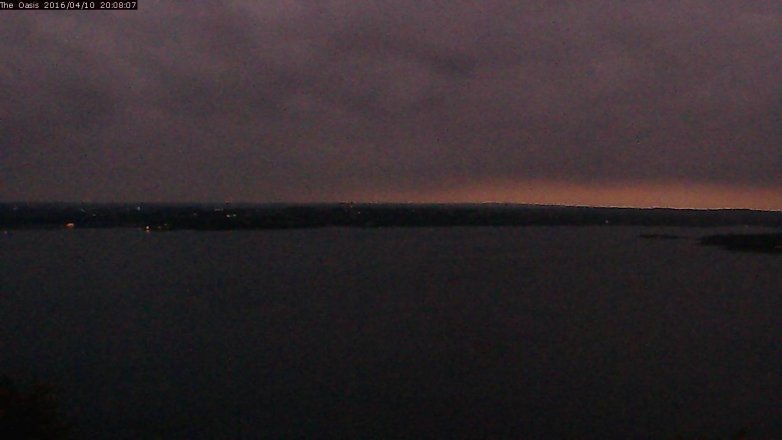 Lake Travis webcam, April 10, 2016 7:15 PM CT