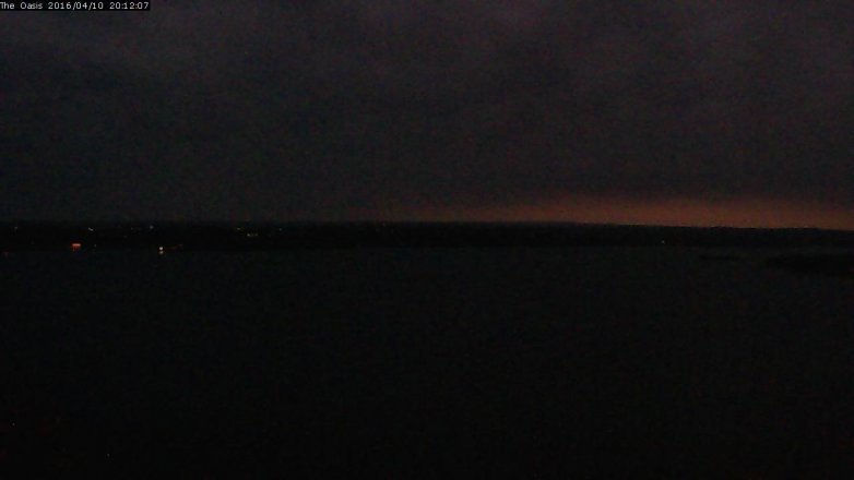Lake Travis webcam, April 10, 2016 7:20 PM CT