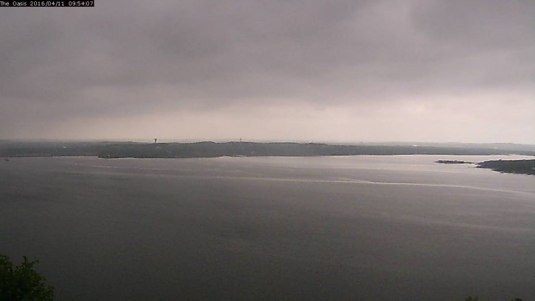 Lake Travis webcam, April 11, 2016 9:00 AM CT