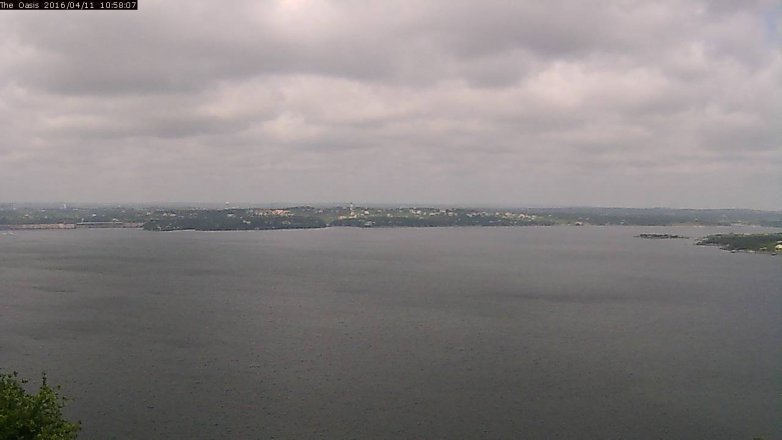 Lake Travis webcam, April 11, 2016 10:05 AM CT