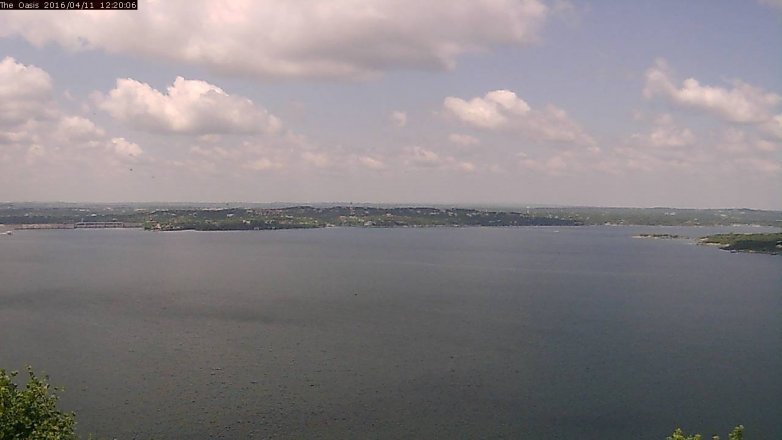 Lake Travis webcam, April 11, 2016 11:25 AM CT