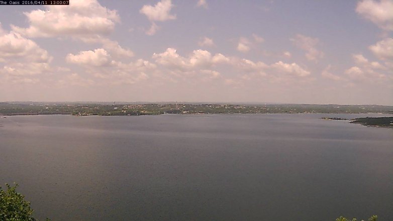 Lake Travis webcam, April 11, 2016 12:05 PM CT