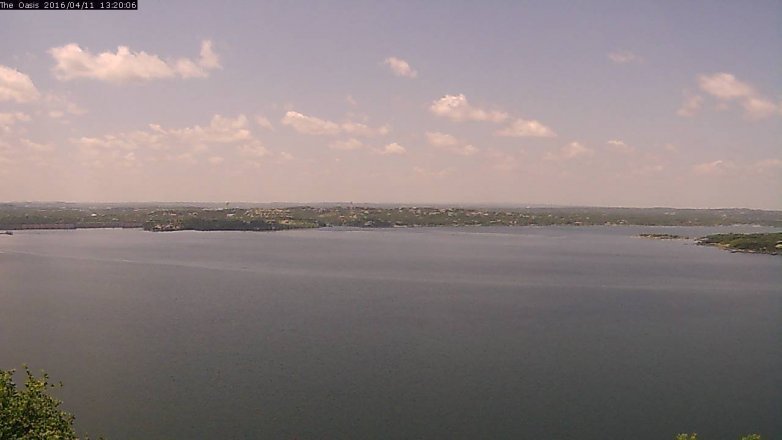Lake Travis webcam, April 11, 2016 12:25 PM CT