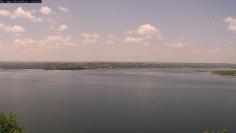 Lake Travis webcam, April 11, 2016 12:30 PM CT