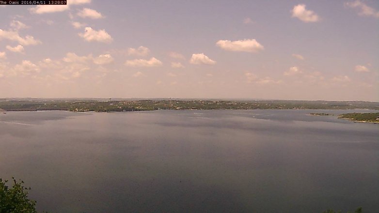 Lake Travis webcam, April 11, 2016 12:35 PM CT