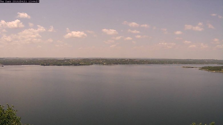 Lake Travis webcam, April 11, 2016 12:50 PM CT