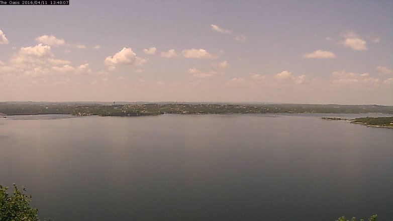 Lake Travis webcam, April 11, 2016 12:55 PM CT