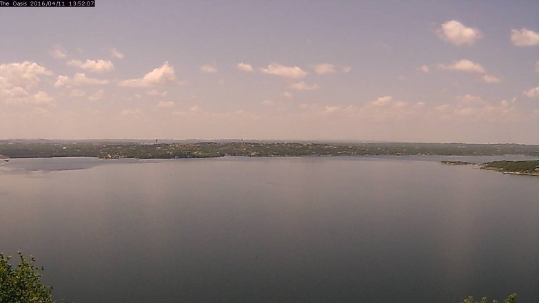 Lake Travis webcam, April 11, 2016 1:00 PM CT