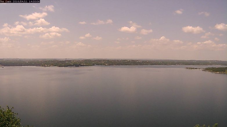 Lake Travis webcam, April 11, 2016 1:05 PM CT