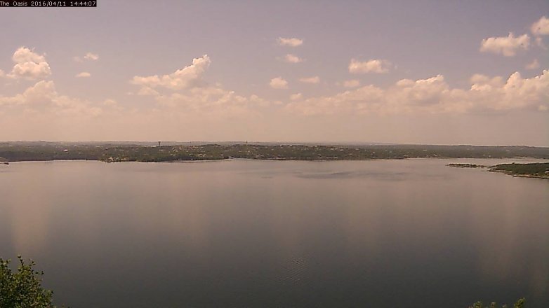 Lake Travis webcam, April 11, 2016 1:50 PM CT