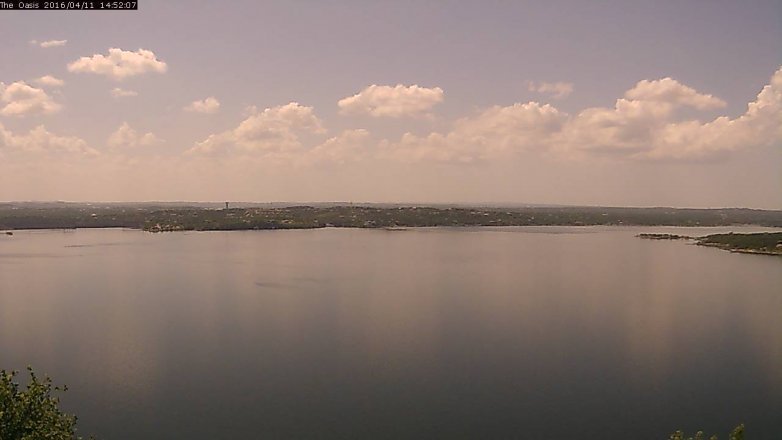 Lake Travis webcam, April 11, 2016 2:00 PM CT