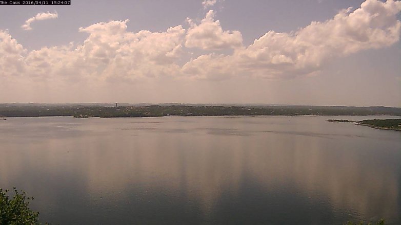 Lake Travis webcam, April 11, 2016 2:30 PM CT