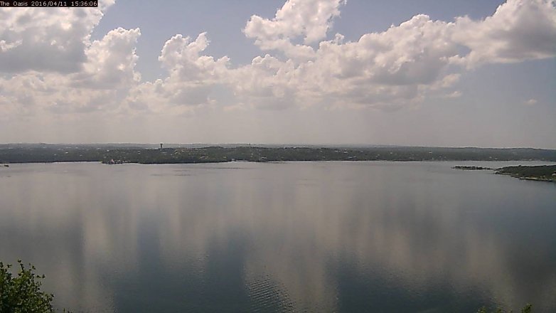 Lake Travis webcam, April 11, 2016 2:45 PM CT