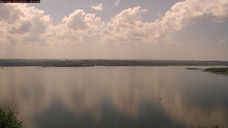 Lake Travis webcam, April 11, 2016 2:50 PM CT