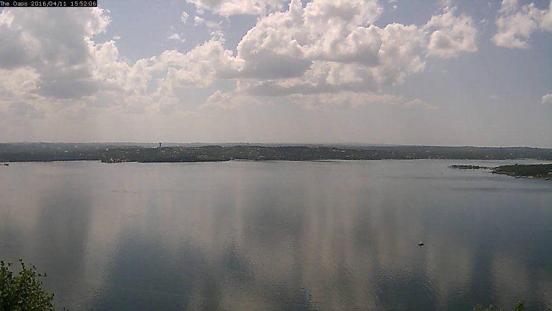 Lake Travis webcam, April 11, 2016 3:00 PM CT
