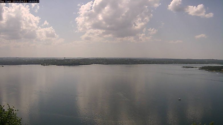 Lake Travis webcam, April 11, 2016 3:05 PM CT