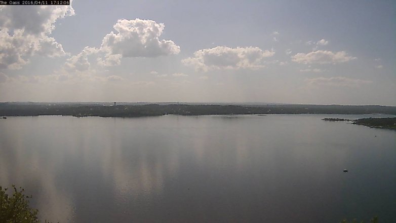 Lake Travis webcam, April 11, 2016 4:20 PM CT