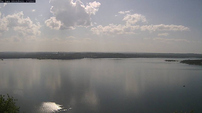 Lake Travis webcam, April 11, 2016 4:25 PM CT