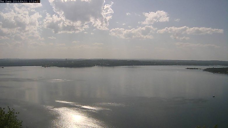 Lake Travis webcam, April 11, 2016 4:30 PM CT