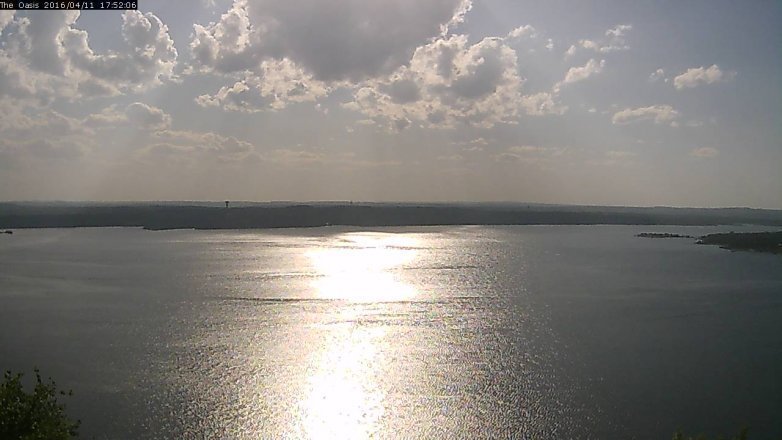 Lake Travis webcam, April 11, 2016 5:00 PM CT