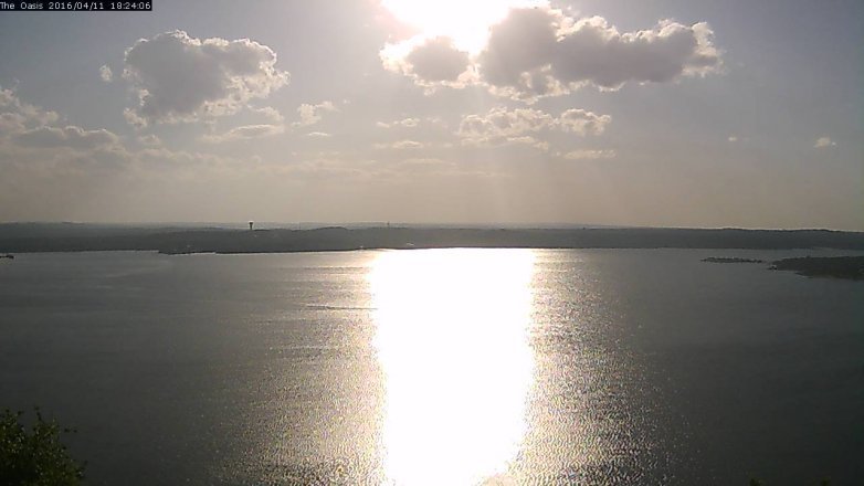 Lake Travis webcam, April 11, 2016 5:30 PM CT