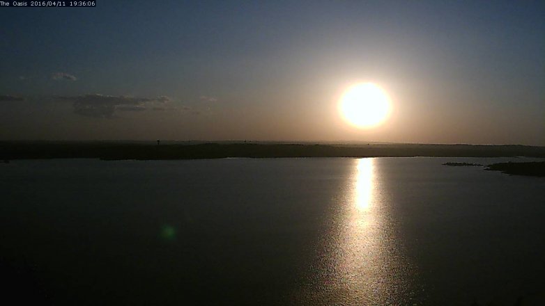 Lake Travis webcam, April 11, 2016 6:45 PM CT