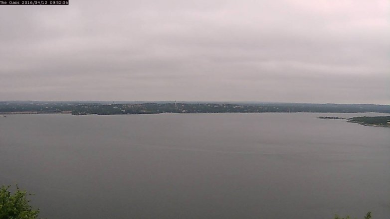 Lake Travis webcam, April 12, 2016 9:00 AM CT