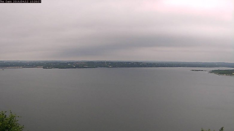 Lake Travis webcam, April 12, 2016 9:35 AM CT