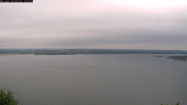 Lake Travis webcam, April 12, 2016 9:40 AM CT