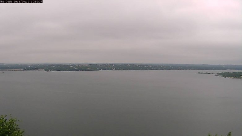 Lake Travis webcam, April 12, 2016 10:00 AM CT