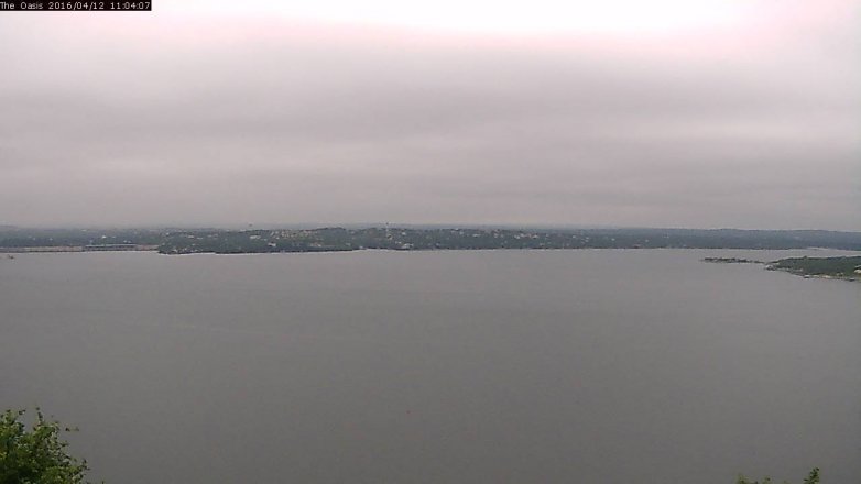 Lake Travis webcam, April 12, 2016 10:10 AM CT