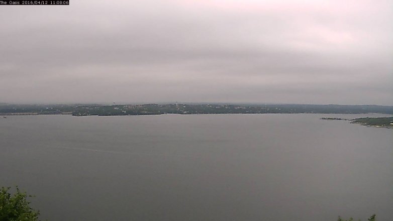 Lake Travis webcam, April 12, 2016 10:15 AM CT