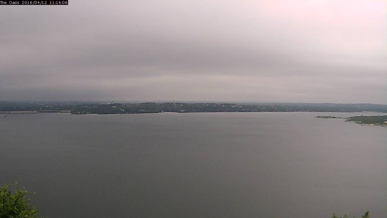 Lake Travis webcam, April 12, 2016 10:20 AM CT
