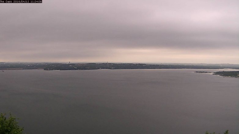 Lake Travis webcam, April 12, 2016 10:30 AM CT