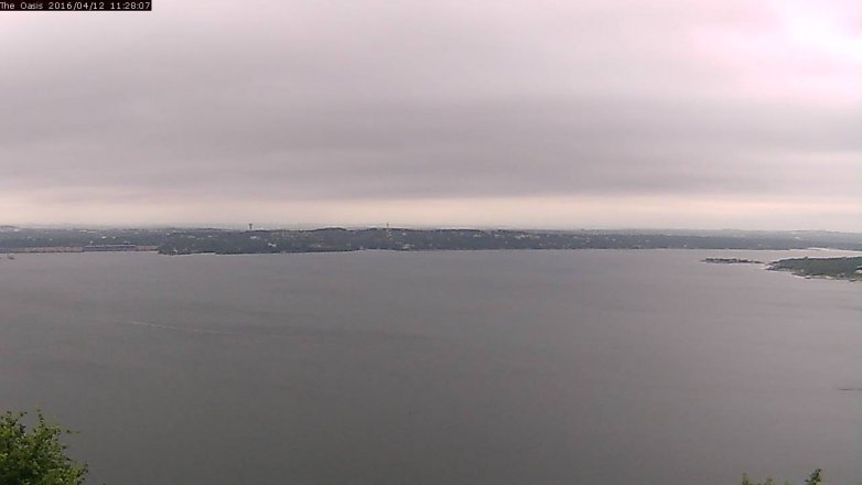 Lake Travis webcam, April 12, 2016 10:35 AM CT
