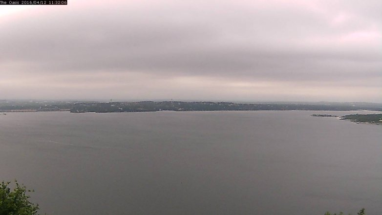 Lake Travis webcam, April 12, 2016 10:40 AM CT