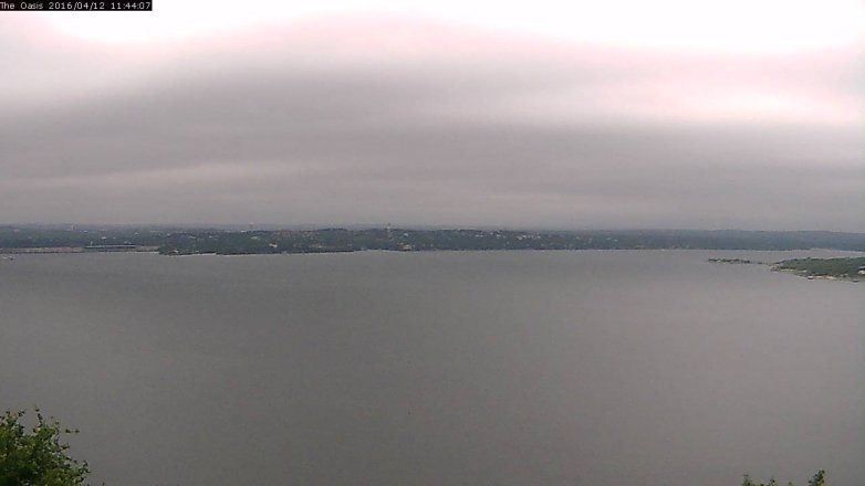 Lake Travis webcam, April 12, 2016 10:50 AM CT