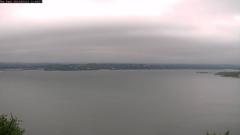 Lake Travis webcam, April 12, 2016 10:55 AM CT