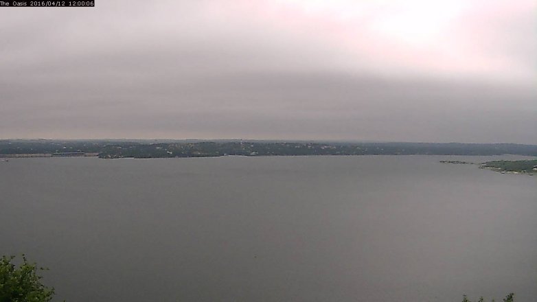 Lake Travis webcam, April 12, 2016 11:05 AM CT