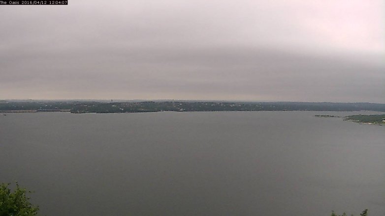 Lake Travis webcam, April 12, 2016 11:10 AM CT