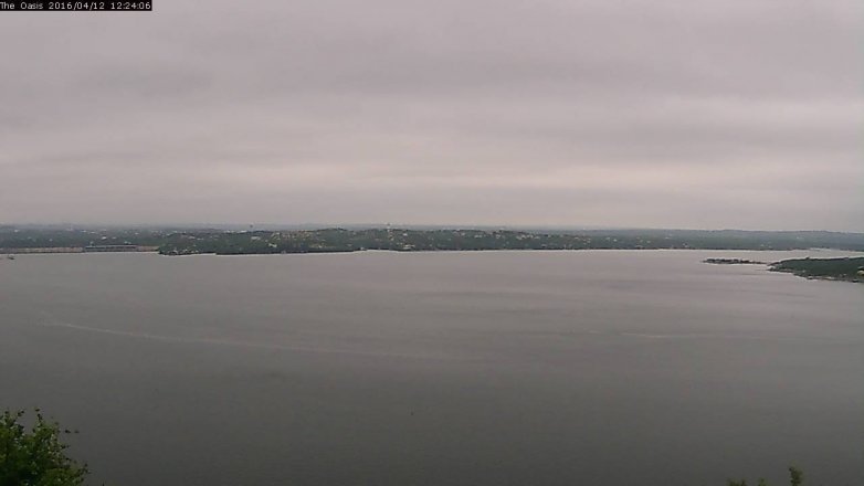 Lake Travis webcam, April 12, 2016 11:30 AM CT