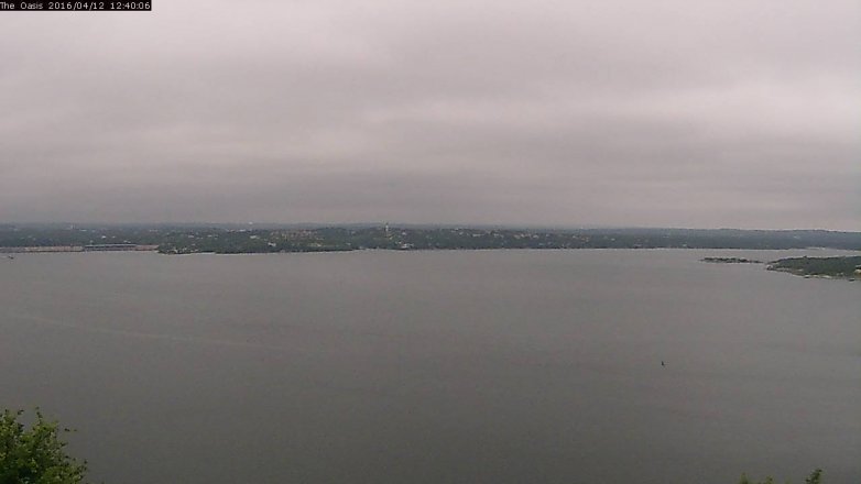 Lake Travis webcam, April 12, 2016 11:45 AM CT