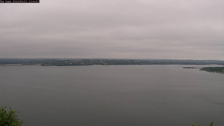 Lake Travis webcam, April 12, 2016 11:50 AM CT