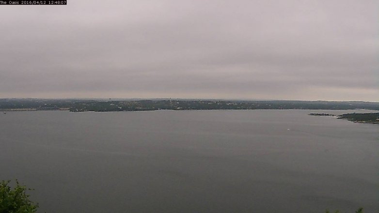 Lake Travis webcam, April 12, 2016 11:55 AM CT