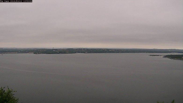 Lake Travis webcam, April 12, 2016 12:00 PM CT