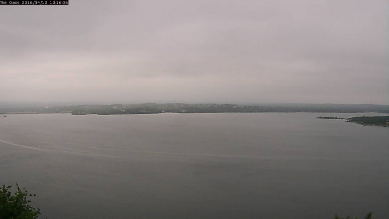 Lake Travis webcam, April 12, 2016 12:20 PM CT