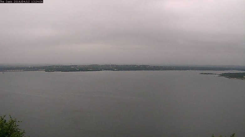 Lake Travis webcam, April 12, 2016 12:30 PM CT