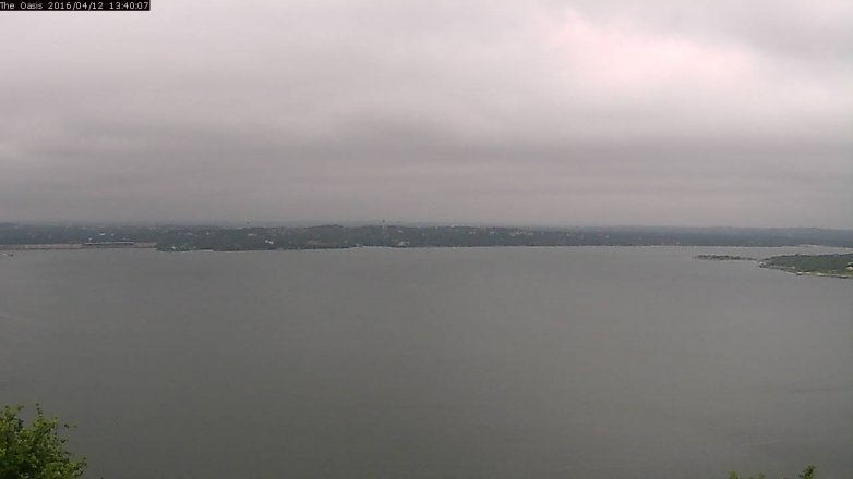 Lake Travis webcam, April 12, 2016 12:45 PM CT