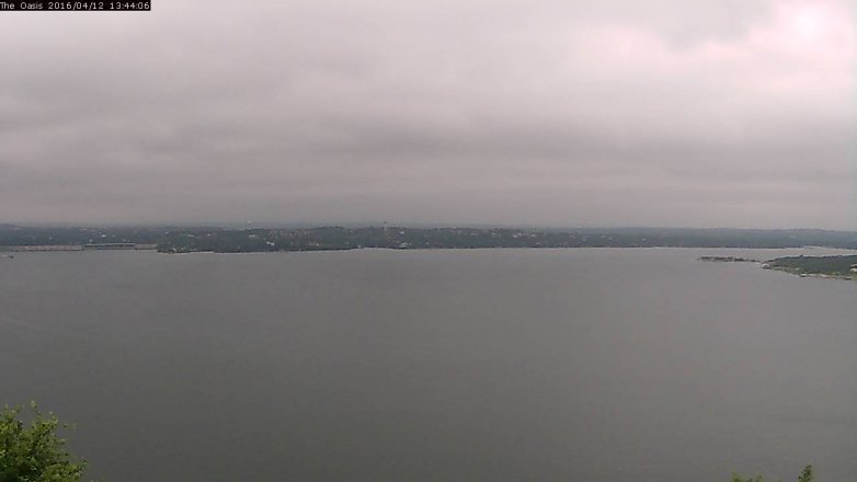 Lake Travis webcam, April 12, 2016 12:50 PM CT