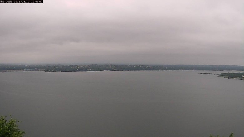 Lake Travis webcam, April 12, 2016 12:55 PM CT